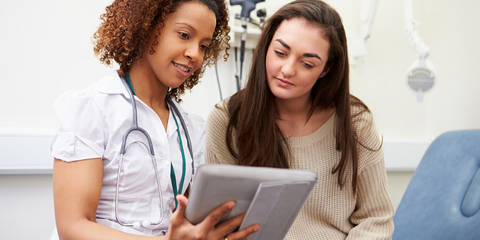 Two women talking about what you should know before an abortion in Texas